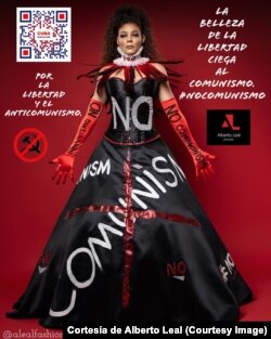 Traje creado por el diseñador cubano Alberto Leal (Cortesía de Alberto Leal)