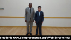 El jefe del Departamento Internacional del Comité Central del Partido del Trabajo de Corea, Kim Song Nam, despidió al embajador Jesús Aise.