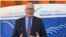 Orlando Gutiérrez en el Consejo de Europa en Estrasburgo.
