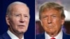 Combinación de fotos del presidente Joe Biden (izquierda) y el exmandatario Donald Trump. (AP Foto)