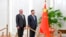 Miguel Díaz-Canel y el presidente chino Xi Jinping en Pekín el 25 de noviembre de 2022. (Ding Lin/Xinhua via AP)