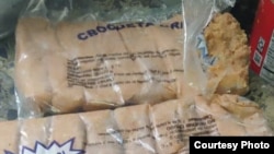 Así lucen las croquetas que venden en Pinar del Río.