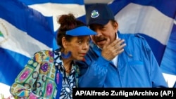 Rosario Murillo y Daniel Ortega, vice presidenta y presidente de Nicaragua