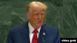 El presidente Donald Trump en las Naciones Unidas el 23 de septiembre de 2025.