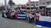 Imagen de la Marcha de los migrantes cubanos en Reynosa