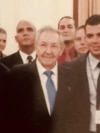 Jorge Javier Rodríguez Cabrera junto a Raúl Castro y su nieto Raúl Guillermo Rodríguez Castro, apodado “El Cangrejo” en Estados Unidos.
