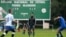 Clínica de fútbol en el Estadio Pedro Marrero de La Habana.