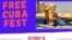 Cartel de Free Cuba Festival en Miami