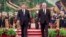 Los gobernantes chino Xi Jinping y cubano Miguel Díaz-Canel en Beijing el 25 de noviembre de 2022. (Ding Lin/Xinhua vía AP).
