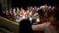 Orquesta sinfónica iraní. Foto de archivo.