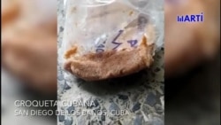 Croquetas que ofertan a la población cubana