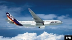 El avión Airbus A350. 