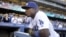 El jugador Yasiel Puig de los Dodgers de Los Ángeles. 