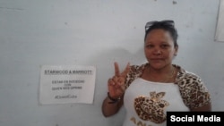 Donaida Pérez Paseiro, prisionera de conciencia del 11J, recluida en el penal Guamajal, en Villa Clara.
