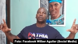 Wilber Aguilar, padre del preso político cubano Walnier Luis Aguilar