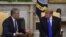 El presidente Donald Trump recibe a su homólogo colombiano, Iván Duque, en la Casa Blanca. 