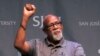 John Carlos, el 17 de octubre de 2018, en San José, California, en el aniversario 50 de su protesta. (AP/Tony Avelar).