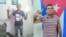 Alexis Sabatela, colaborador del Observatorio Cubano de Derechos Humanos, y Fernando Vázquez Guerra, coordinador provincial de la Unión Patriótica de Cuba