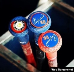 Los bates de Yoenis Céspedes...