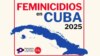 Un cartel de los observatorios independientes contra la violencia de género en Cuba anuncia el feminicidio número 11 del 2025.