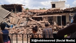 Derrumbe en el Wajay. (X/@hobbiesenred)
