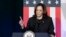 La vicepresidenta de Estados Unidos, Kamala Harris, habla en un acto de campaña el 17 de julio de 2024, en Kalamazoo, Michigan (AP Photo/Carlos Osorio)