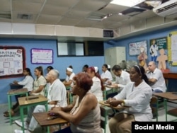 Miembros de una "Brigada Médica Cubana" en Venezuela.