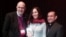 Mariela Castro junto al Rev. Elder Troy Perry, Obispo fundador de la ICM, y el Rev. Elder Héctor Gutiérrez (der.).