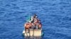 Balseros cubanos interceptados por la Guardia Costera de Estado Unidos. 