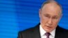 El presidente ruso Vladimir Putin lanzó la amenaza en un discurso sobre el Estado de la Nación en Moscú, este 29 de febrero. (AP/Alexander Zemlianichenko)