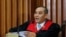 El presidente del Tribunal Supremo de Justicia de Venezuela, Maikel Moreno, durante una conferencia de prensa el 1 de septiembre de 2020 en Caracas. (REUTERS/Manaure Quintero/File Photo).