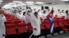 Médicos cubanos reunidos antes de ir a misión. (REUTERS/Alexandre Meneghini/Archivo)