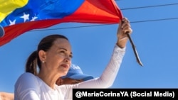 La líder venezolana María Corina Machado. 
