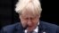 Primer Ministro de UK Boris Johnson habla en Downing Street, sede del gobierno inglés