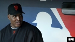El expelotero de los Gigantes de San Francisco, Barry Bonds. Foto archivo.
