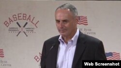 El comisionado de Grandes Ligas, Rob Manfred. Foto archivo.