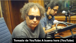 Orlando Cruzata en un entrevista en el espacio "A buena hora" de Radio Taíno.